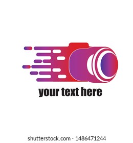 camera photography logo icon vector template
