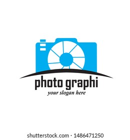camera photography logo icon vector template
