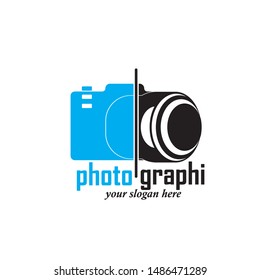 camera photography logo icon vector template
