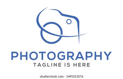 camera photography logo icon vector template
