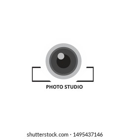 camera photography logo icon vector template
