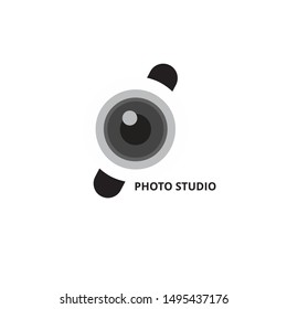 camera photography logo icon vector template