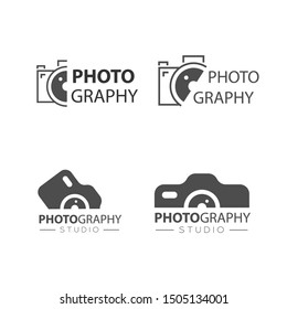 Camera Photography Logo Icon Vector Design Template