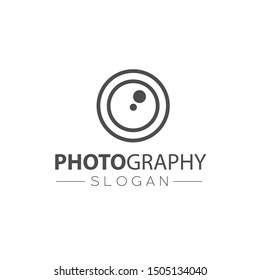 Camera Photography Logo Icon Vector Design Template