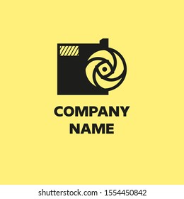 camera photography logo icon vector template