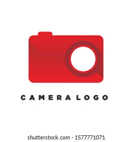 camera photography logo icon vector template