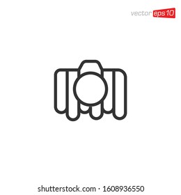 Camera Photography Logo Icon Vector
