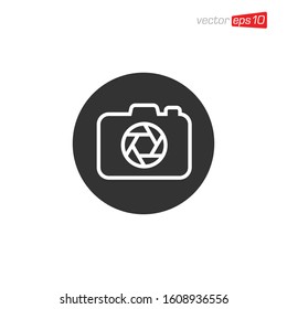 Camera Photography Logo Icon Vector