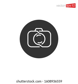 Camera Photography Logo Icon Vector