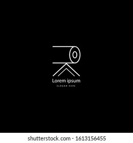 camera photography logo icon vector template. simple modern minimalist camera logo design in black and white. suitable for photographic purposes. isolated on a black background