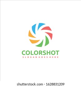 camera photography logo icon vector template
