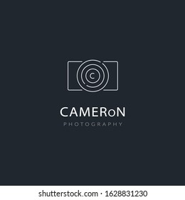 camera photography logo icon vector template