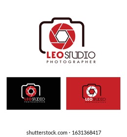 camera photography logo icon vector template