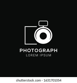 camera photography logo icon vector template.