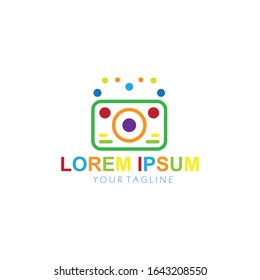 Camera photography logo icon vector template