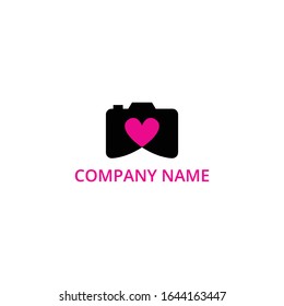 camera photography logo icon vector template