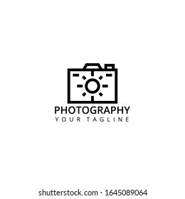 Camera Photography logo icon vector template