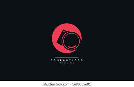 Vorlage für die Vektorillustration des Logo-Kameras