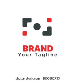 camera photography logo icon vector template 