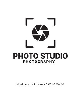 camera photography logo icon vector template.