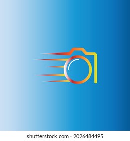plantilla vectorial de icono de logotipo de fotografía de cámara
