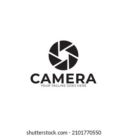 camera photography logo icon vector template.