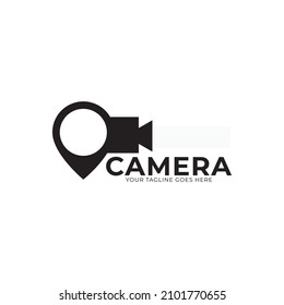 camera photography logo icon vector template.