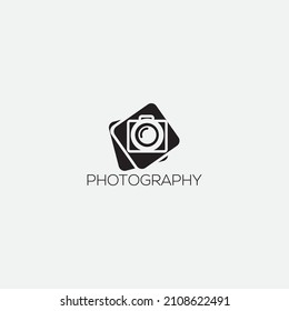 camera photography logo icon vector template