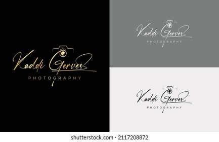 plantilla vectorial de icono de logotipo de fotografía de cámara