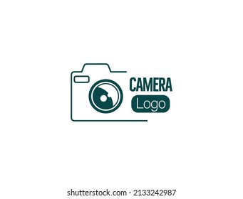 camera photography logo, icon vector illustration 