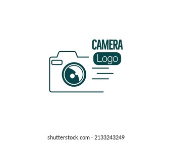 logotipo de cámara y fotografía, ilustración del vector de iconos 