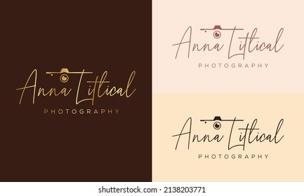 Camera photography logo icon vector template