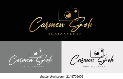 Logo-Symbol für Fotografie, Vektorvorlage