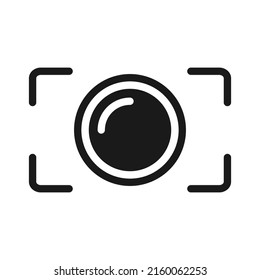 Camera photography logo icon vector illustration. 