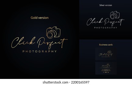 Plantilla del vector del logotipo de fotografía de cámara EPS 10