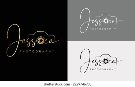 Logo-Symbol für Fotografie, Vektorvorlage