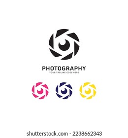 Camera Photography Logo Icon Vector Template