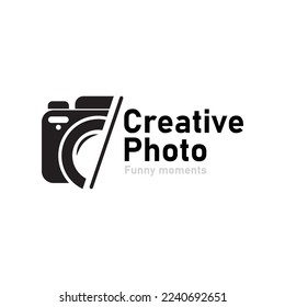 camera photography logo icon vector template.