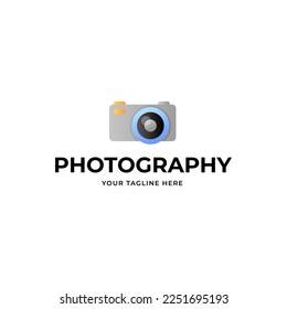 Vector de iconos de logotipo fotográfico de cámara
