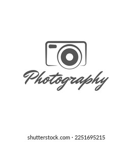 Vector de iconos de logotipo fotográfico de cámara