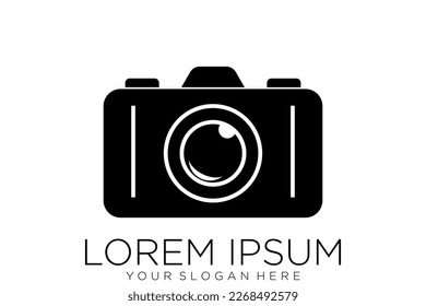 camera photography logo icon vector template
