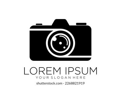 plantilla vectorial de icono de logotipo de fotografía de cámara
