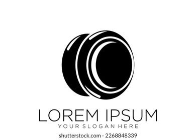 camera photography logo icon vector template
