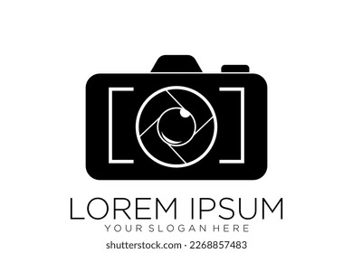 camera photography logo icon vector template