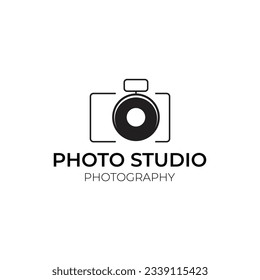 plantilla vectorial de icono de logotipo de fotografía de cámara