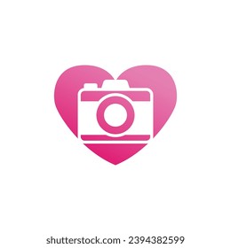 camera photography logo icon vector template isolated on white background