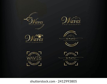 Camera photography logo icon vector template
