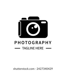camera photography logo icon vector template.