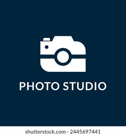 camera photography logo icon vector illustration