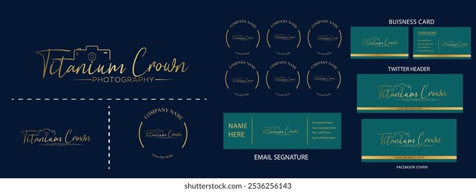 Camera photography logo icon vector template